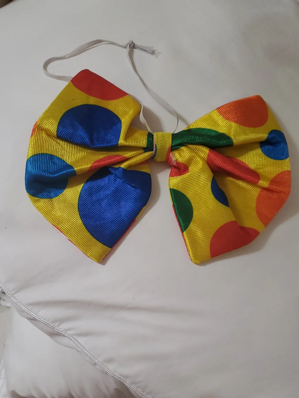 Kids Colorful Clown Polka Dot Yellow Bow Tie FOR HALLOWEEN